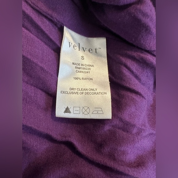 VELVET Graham Spencer Larissa Sequin Dress Scoop Ruched Party Cocktail Purple - Picture 8 of 10